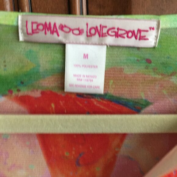 Colorful beach/swim cover up, sz M by Leoma Lovegrove - Picture 3 of 7